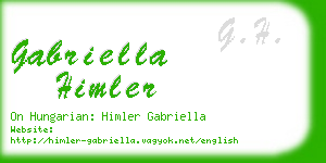 gabriella himler business card